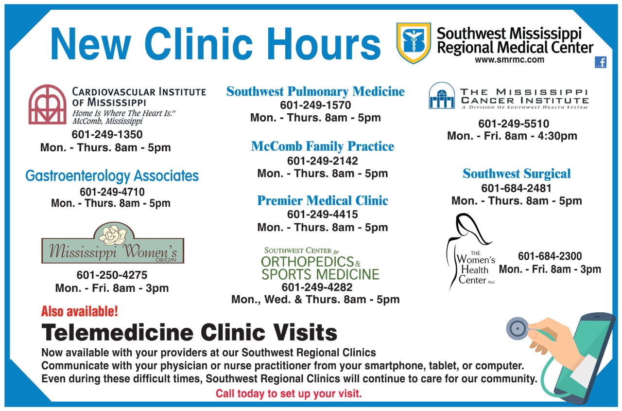 New Clinic Hours at SMRMC